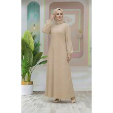 Mismoly Düz Desen Salaş Tesettür Elbise