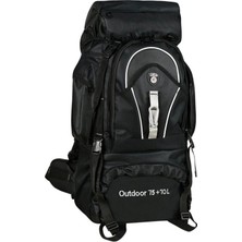 Kordak Siyah 75+10 Litre Dağcı Outdoor Sırt Çantası
