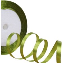 Nuvigo Saten Kurdele 1 cm 10 Metre Yağ Yeşili