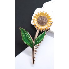 Serenity Ayçiçeği Figürlü Metal Mandal Toka