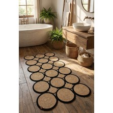 Bhr Creative Jüt Hasır Kilim Yolluk Paspas English Home Muadili Özel Tasarım