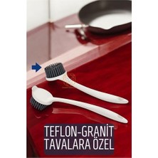 Magne Hsnet Teflon ve Granit Tava Tencere Fırçası Silikon Teflon Fırçası - TGR1281-2915