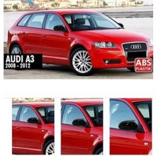 X Power Tuning Audi A3  (2008-2013) Uyumlu  Parlak Siyah Batman Ayna Kapağı
