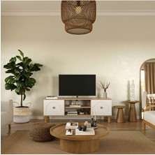 PlatinReyon Bohem Tv Ünitesi 150 cm 2 Kapaklı Mdf Kapaklı Tv Ünitesi