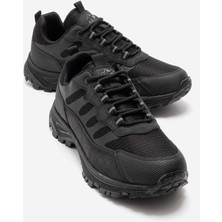 Ccway Erkek Yan Desenli Trekking Ayakkabı ; Siyah Siyah