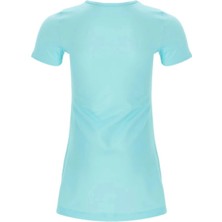 Adasea Baskılı Kız Çocuk Yarım Tesettür Mayo 5913