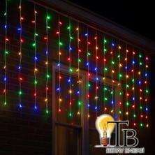240 LED Çok Renkli Sarkıt Işık (3m x 3m)