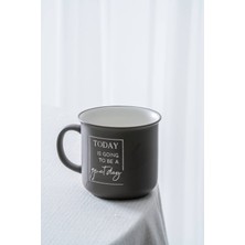 Acar Ruby Porselen Kupa Gri - 410 ml