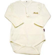 Sema Baby Uzun Kol Kaşkorse Badi (Body) - Ekru 0-6 Ay