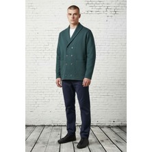 Black Steel Düğme Detaylı Cepli Kruvaze Hırka