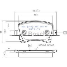 Bosch Fren Balatası Takım Arka [skoda Octavia 04-13,superb]