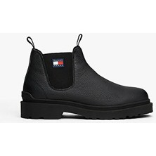 Tommy Hilfiger Erkek Siyah Kısa Bot