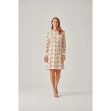 Pamuk & Pamuk Ayıcık Desen Modal Pamuk Kadın Gecelik