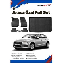 Ko Kaliteoto Audi A3 Hatchback 2017 Model Yumuşak Paspas+Bagaj Havuzu Setii Proxy