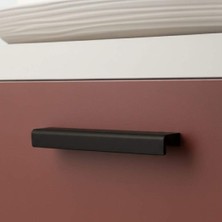 System Mobilya Kulbu Siyah Renk 128MM Kulp 1 Adet (SY1742 0128 Al6)
