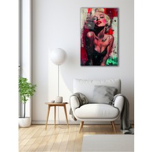 Marsilyan Vitray Çiçekler Cam Tablo