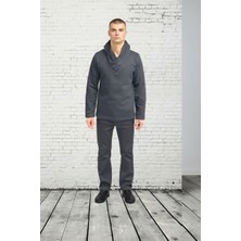 Şal Yaka Erkek Casual Sweatshırt