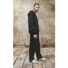 Black Steel Kapşonlu Oversize Eşofman Takımı