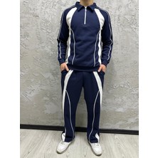 Black Steel Yarım Pat Fermuarlı Eşofman Takımı