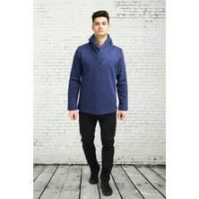 Şal Yaka Erkek Casual Sweatshırt
