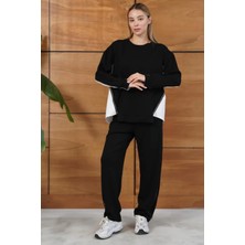 Cemo Kontrast Detaylı Oversize Eşofman Takımı