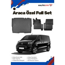 Ko Kaliteoto Citroen Jumpy Spacetourer 8+1 2022 Model Yumuşak Paspas+Bagaj Havuzu Setii Prox