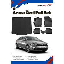 Ko Kaliteoto Citroen C-Elysee 2014 Model Yumuşak Paspas+Bagaj Havuzu Setii Proxy