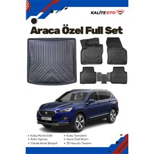 Ko Kaliteoto Seat Tarraco 5 Koltuk 2021 Model Yumuşak Paspas+Bagaj Havuzu Setii Proxy