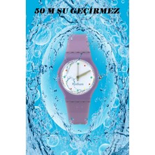 Çocuk Kol Saati Su Geçirmez Rodium Analaog (2219)-(LILA)