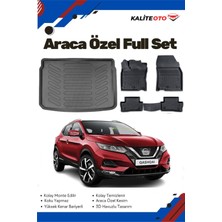 Ko Kaliteoto Nissan Qashqai 2017 Model Yumuşak Paspas+Üst Bagaj Havuzu Setii Prox