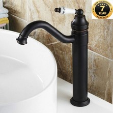 OEM Banyo Çanak Lavabo Bataryası Siyah Yeni Ürün 360 Derece Döner Başlıklı 7 Yıl Garantili