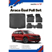 Ko Kaliteoto Skoda Kodiaq 2020 Model Yumuşak Paspas+Bagaj Havuzu Setii Proxy