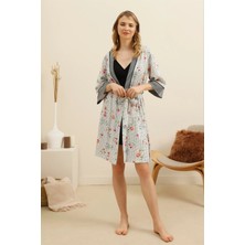 Cossy By Aqua Siyah Desenli Sabahlık 21AQU0021567