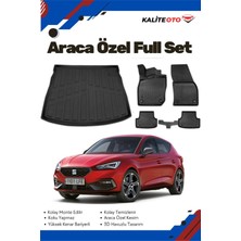 Ko Kaliteoto Seat Leon E-Hybrid 2021-2022-2023-2024-2025 Model Yumuşak Paspas+Bagaj Havuzu Setii Proxy