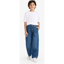 DeFacto Erkek Çocuk Wide Leg Geniş Bol Paça Jean Pantolon C4539A824AU