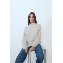 DeFacto Regular Fit Bisiklet Yaka Kalın Triko Kazak G1396AX25WN