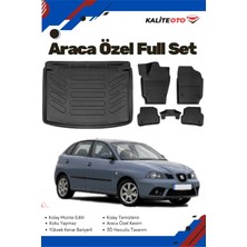 Ko Kaliteoto Seat Ibiza 2002 Model Yumuşak Paspas+Bagaj Havuzu Setii Proxy