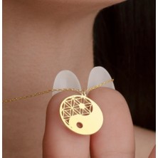 Myz Takı Yin Yang Figürlü 925 Ayar Gümüş Kadın Kolyesi