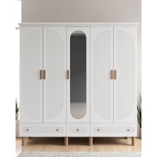 Miracool Milen 5 Kapılı Dolap / %100 Mdf