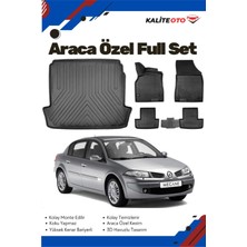 Ko Kaliteoto Renault Megane 2 Sedan 2004 Model Yumuşak Paspas+Bagaj Havuzu Setii Proxy