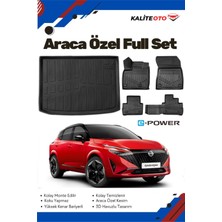 Ko Kaliteoto Nissan Qashqai E-Power 2024 Model Yumuşak Paspas+Üst Bagaj Havuzu Setii Prox