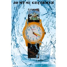 Çocuk Kol Saati Su Geçirmez Rodium Analaog (2212) (Siyah-Turuncu)