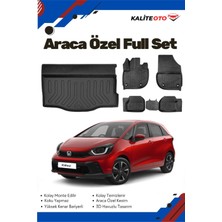 Ko Kaliteoto Honda Jazz Executive 2022 Model Yumuşak Paspas+Bagaj Havuzu Setii Proxy