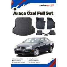 Ko Kaliteoto Volkswagen Jetta 2006 Model Yumuşak Paspas+Bagaj Havuzu Setii Prox