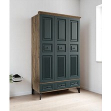 Miracool Terra 3 Kapılı Dolap / %100 Mdf / Haki