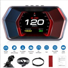 Bowie Turbo basıncı Yağ basıncı hız göstergeli harici digital hayalet gösterge ekran GPS+ODB bağlantılı