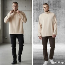 Black Steel Balıkçı Yaka Modelli Sweatshırt