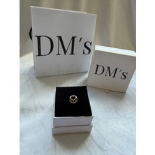 DMs Silver Içi Boş Kafes Patilerin Izi Gümüş Charm'ı