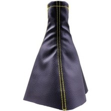 Nuvigo Tüm Araçlara Uyumlu Vites Körüğü Siyah Deri Sarı Dikiş