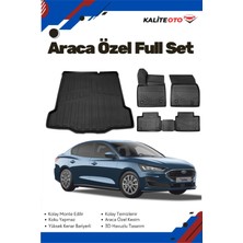 Ko Kaliteoto Ford Focus 5 Sedan 2019 Model Yumuşak Paspas+Tamir Kitli Bagaj Havuzu Setii Prox